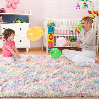 Soft Fluffy Rugs for Girls Bedroom Nursery