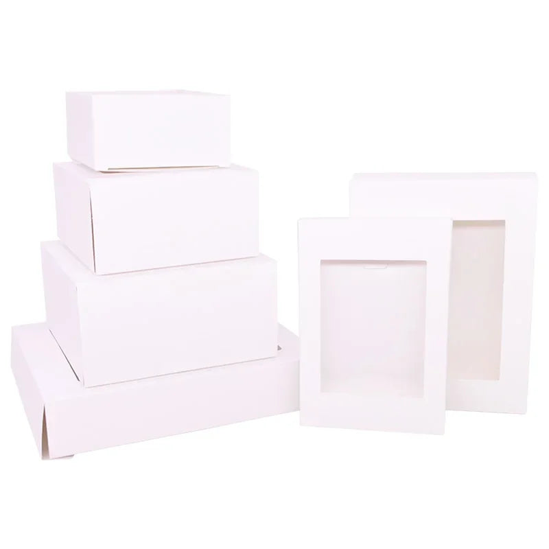 New 6Pcs Box PVC Window for Wedding Christmas Gift