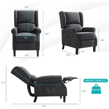 Recliner Chair Fabric Massage Armchair