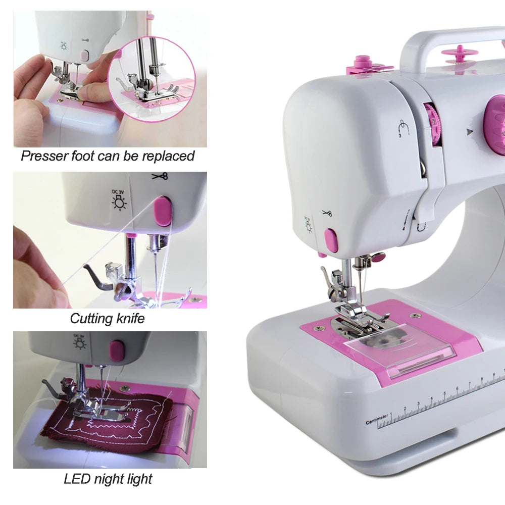 Mini Portable Electric Sewing Machine 12 Built-in Stitches