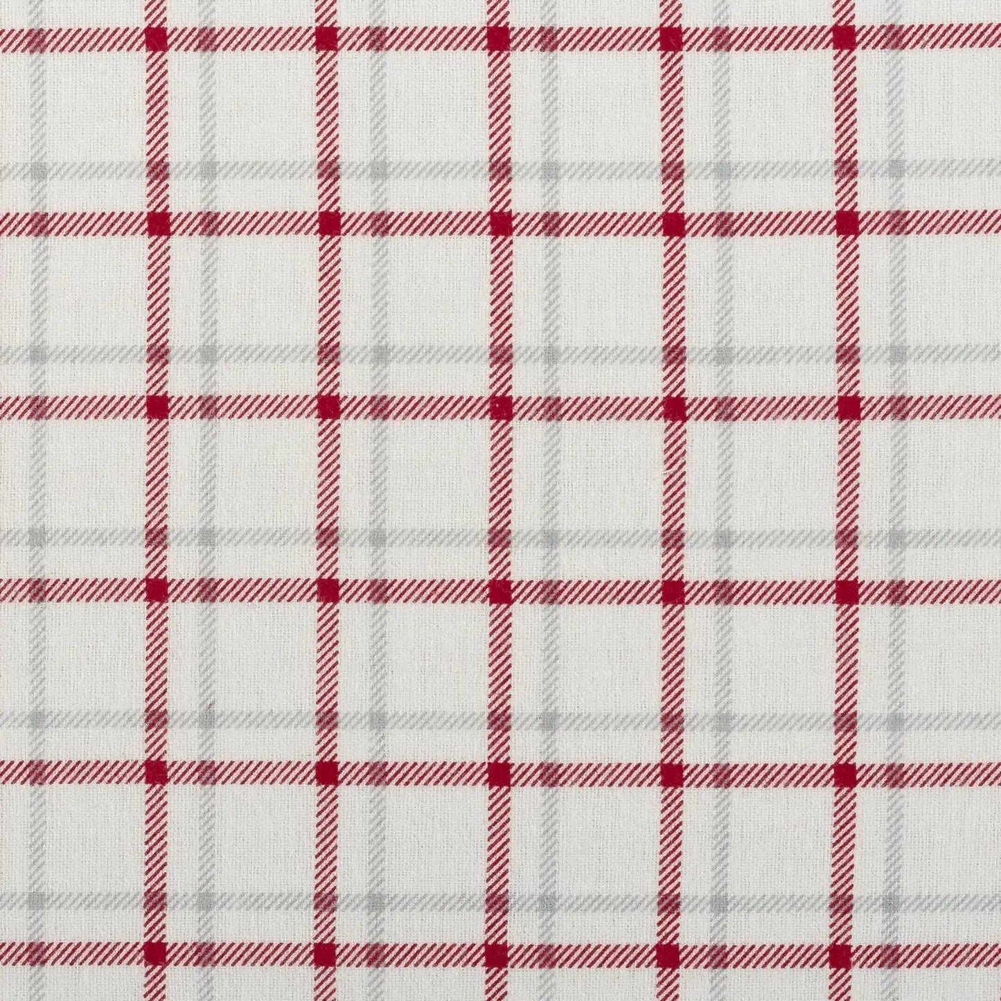 4-Piece Flannel Sheet Red Plaid King