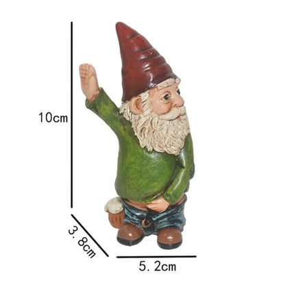 Bearded Old Man Dwarf Resin Gnome Garden,