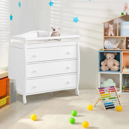 Infant Diaper Changing Station with Drawers