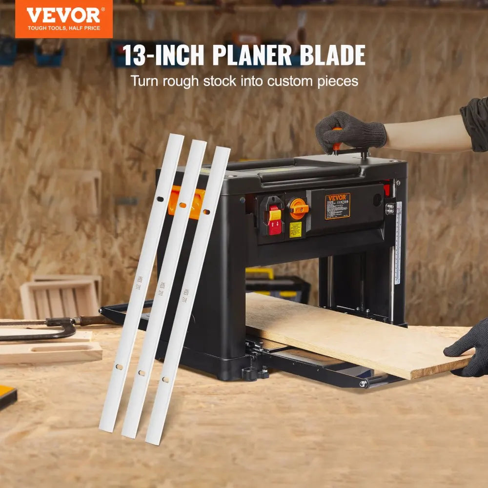 VEVOR Thickness Planer Blades 13-inch Durability, HRC55-60,