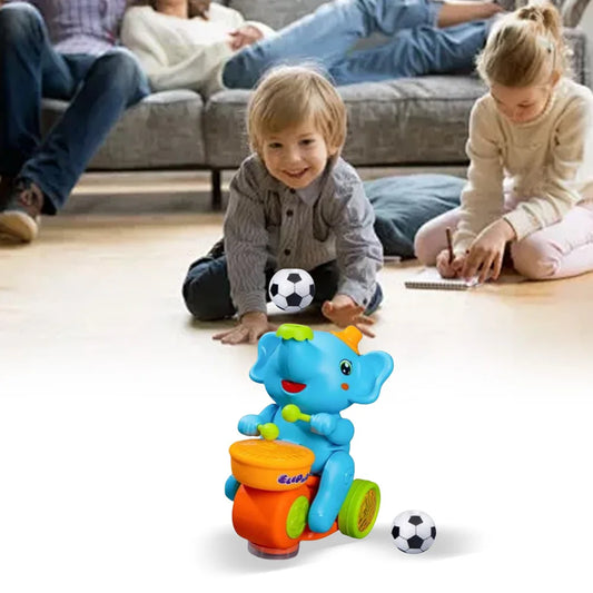 Musical Walking Elephant Toy Light Up Singing 2 Levitation Ball