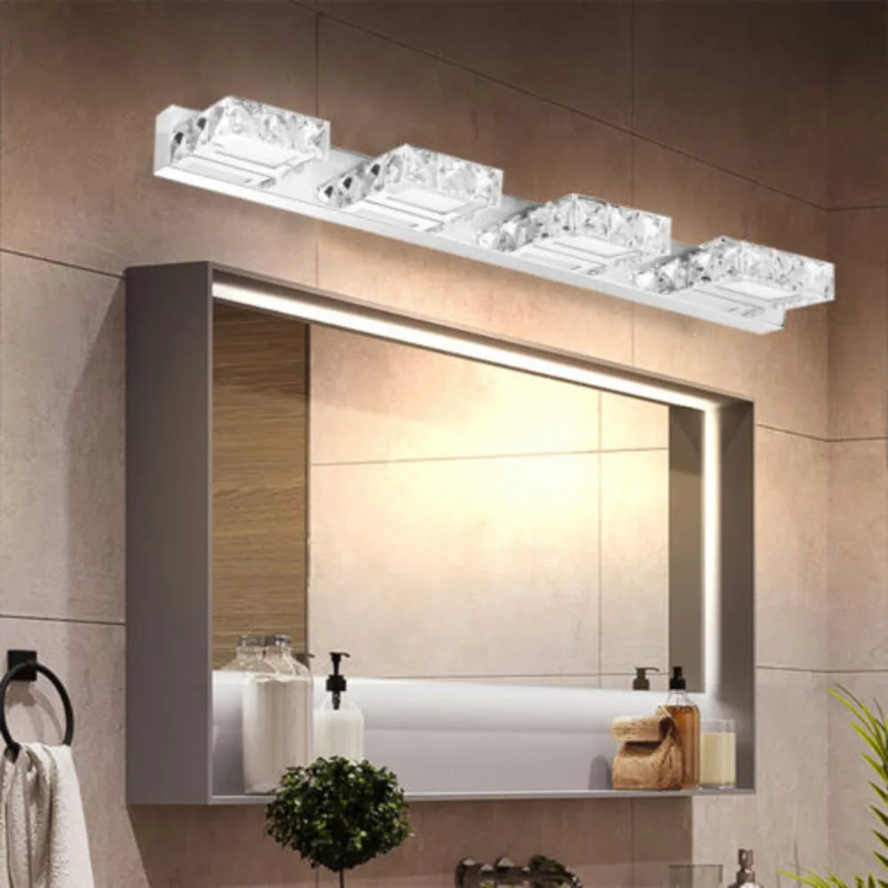 Bymaoar LED 4-light Bathroom Fixture Over Mirror