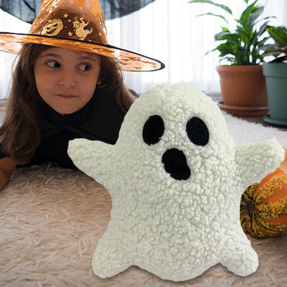 Decorative Spooky Ghost Shaped Throw Pillow