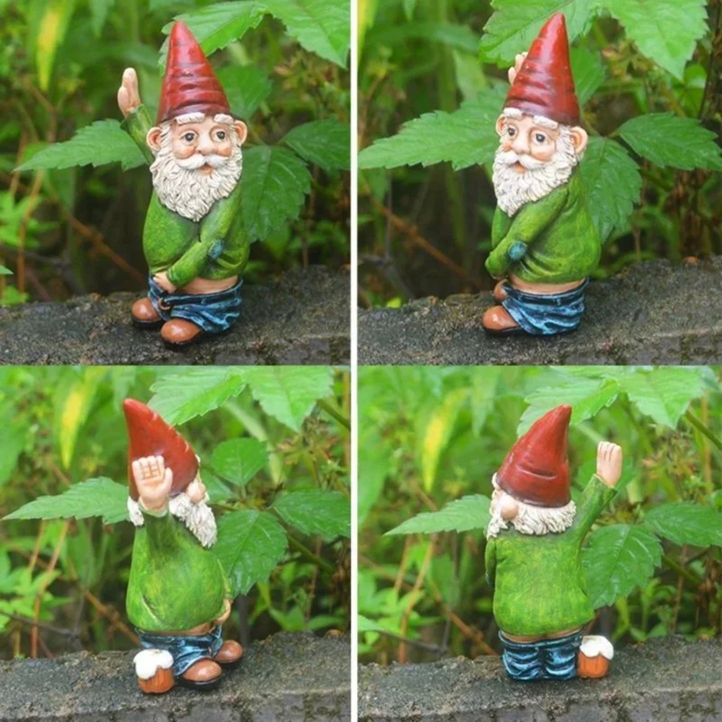 Bearded Old Man Dwarf Resin Gnome Garden,