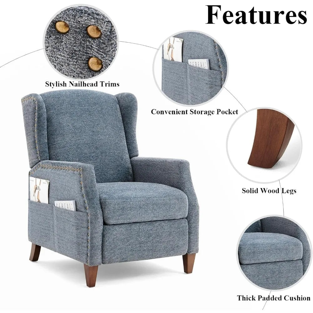 Wingback Pushback Recliner Chairs