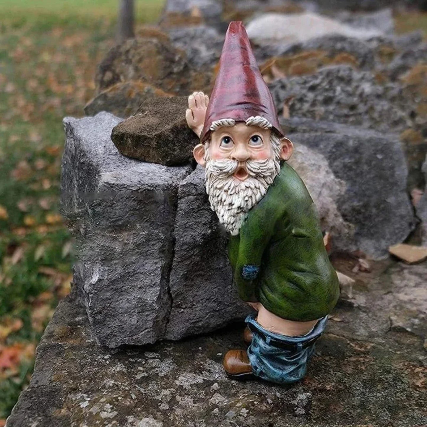 Bearded Old Man Dwarf Resin Gnome Garden,