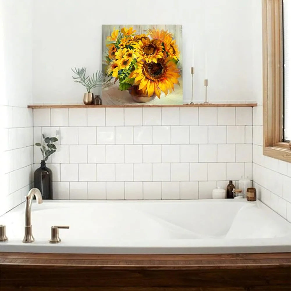 Fall Sunshine Sunflower Decor Wall Art Farmhouse