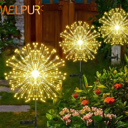 Solar Firework Fairy Light LED Outdoor Waterproof