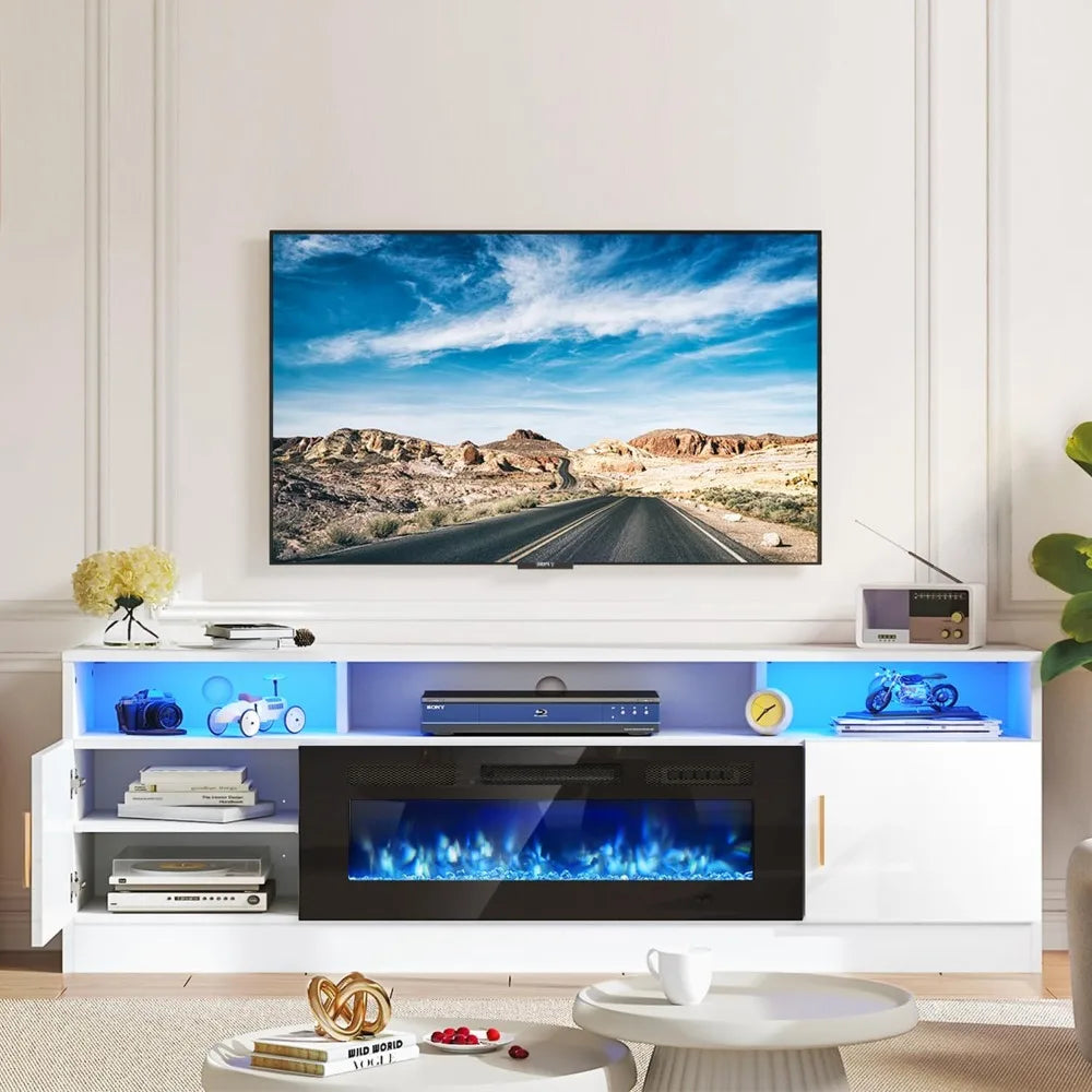 70” Fireplace TV Stand Electric