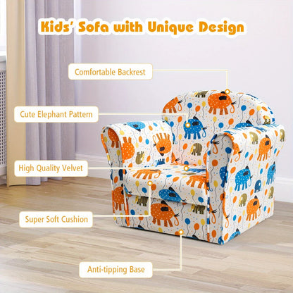 Sofa Soft Cushion Armchair With Wooden Frame