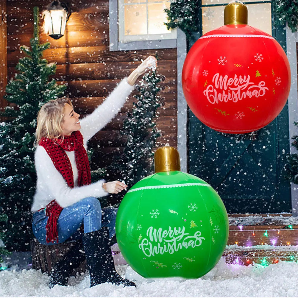 60CM Outdoor Inflatable Christmas Giant Balls Xmas