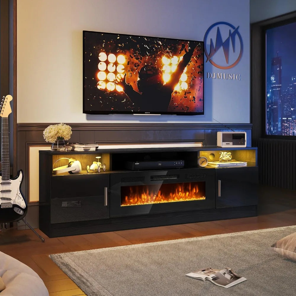 70” Fireplace TV Stand Electric