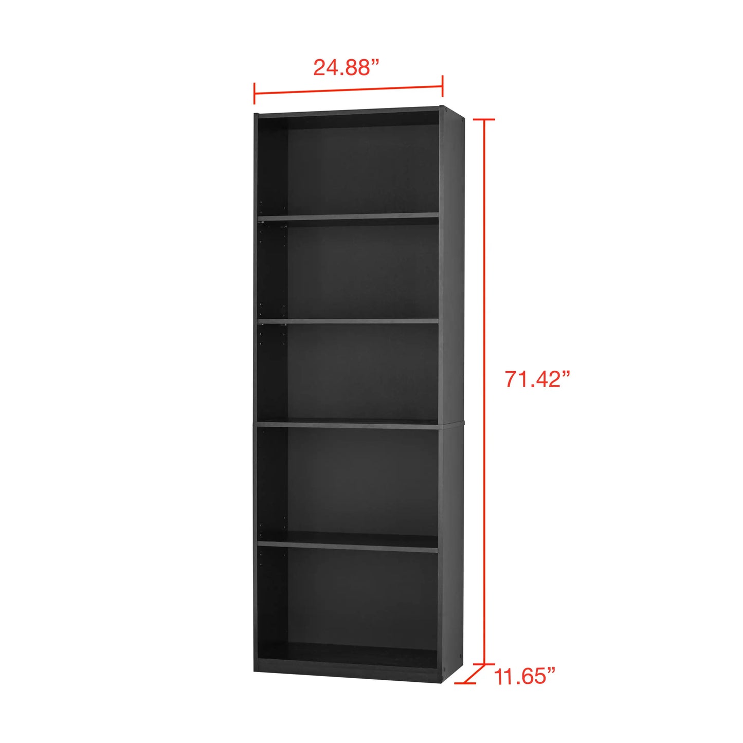 3/4/5/6- Bookcase Adjustable Shelves