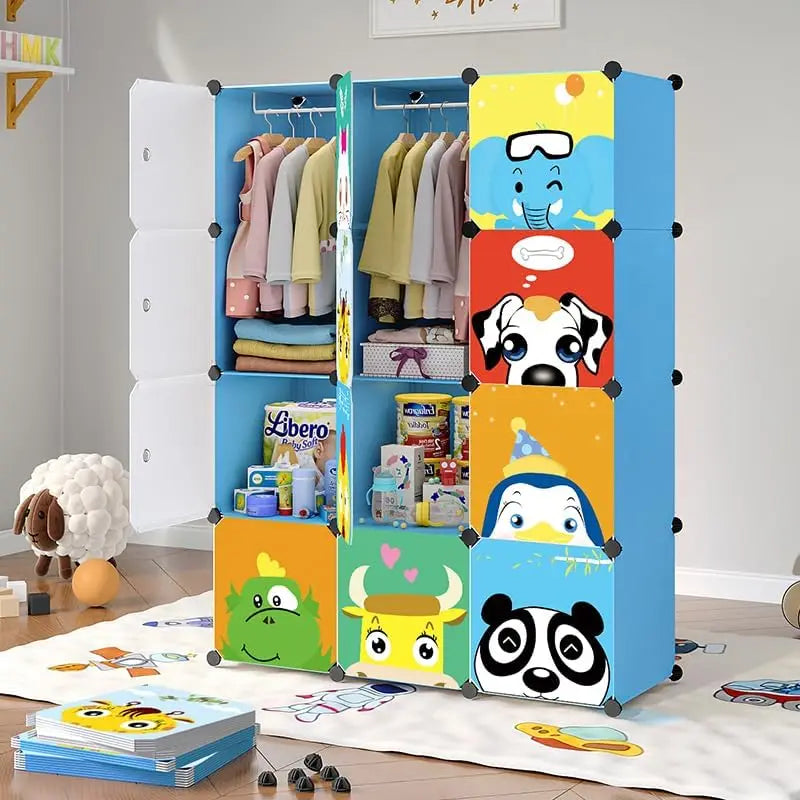 Kids Baby Wardrobe Closet Cute Doors