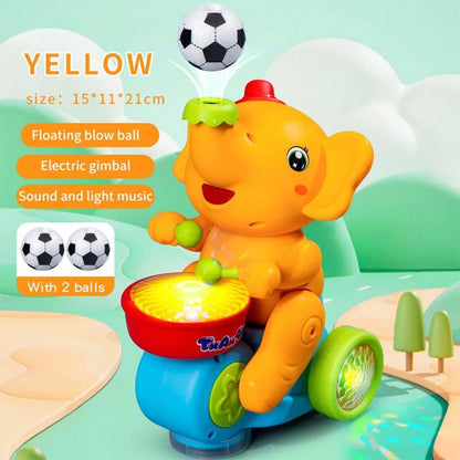 Musical Walking Elephant Toy Light Up Singing 2 Levitation Ball