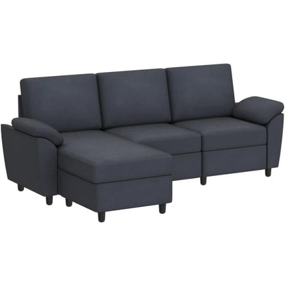 79" Convertible Sectional Sofa L Shaped