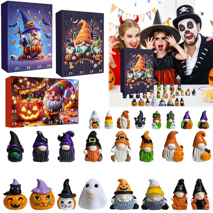 Halloween Gnome Advent Calendar With Figures