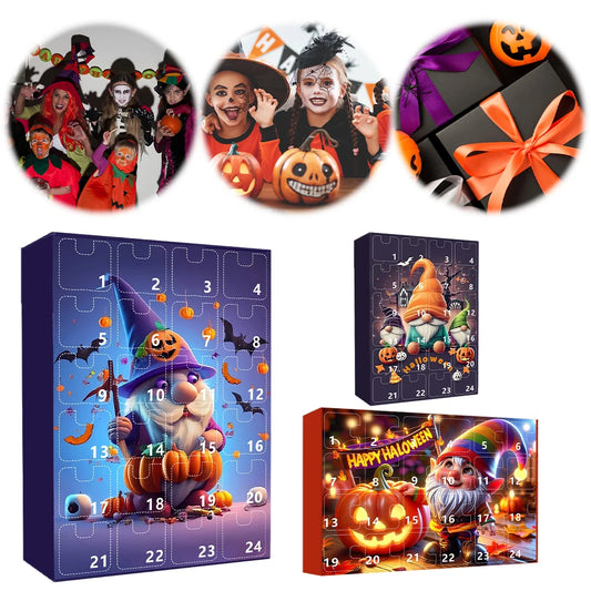 Halloween Gnome Advent Calendar With Figures