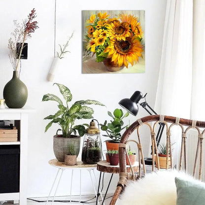 Fall Wall Art Farmhouse Sunflower Kitchen Paintings