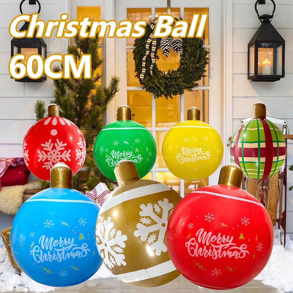 60CM Outdoor Inflatable Christmas Giant Balls Xmas