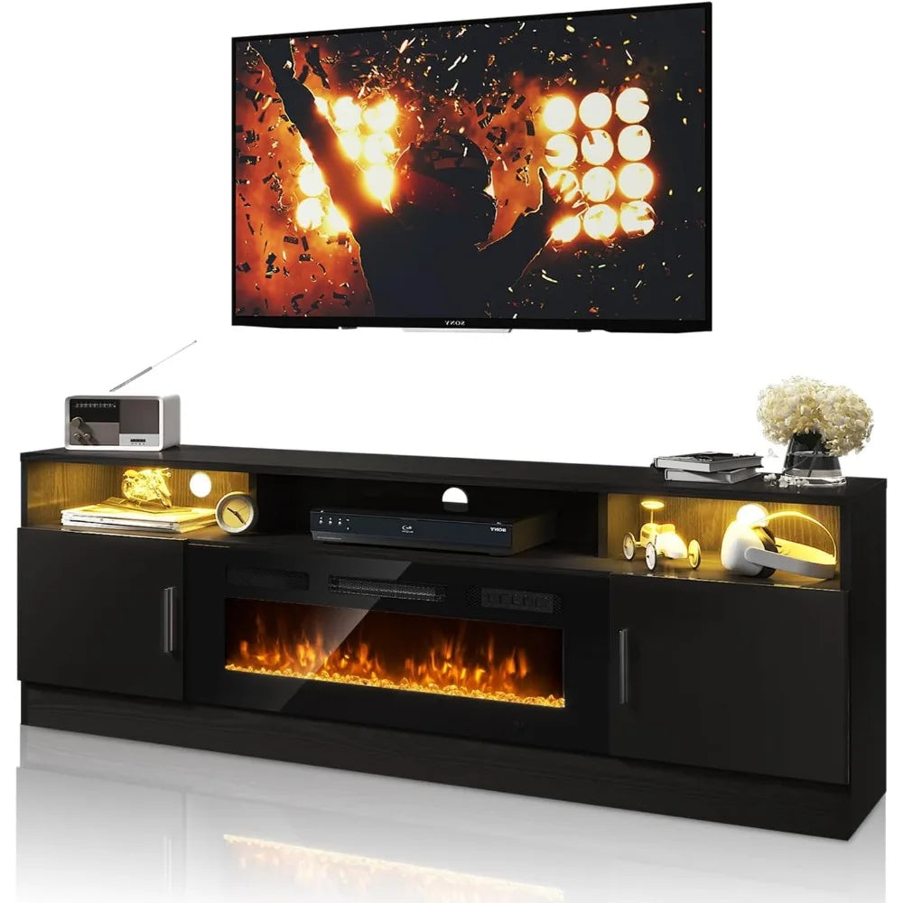 70” Fireplace TV Stand Electric