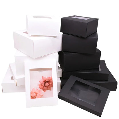 New 6Pcs Box PVC Window for Wedding Christmas Gift