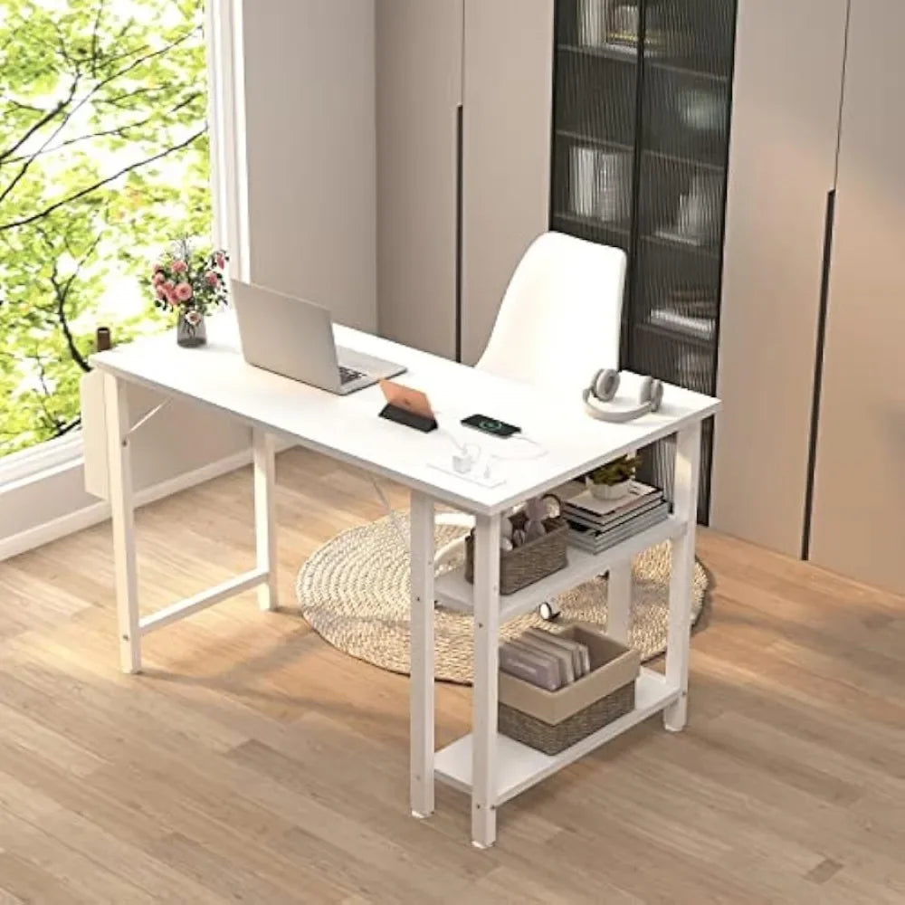 Computer L-Shaped Desk 40 Inch Small Corner Desk