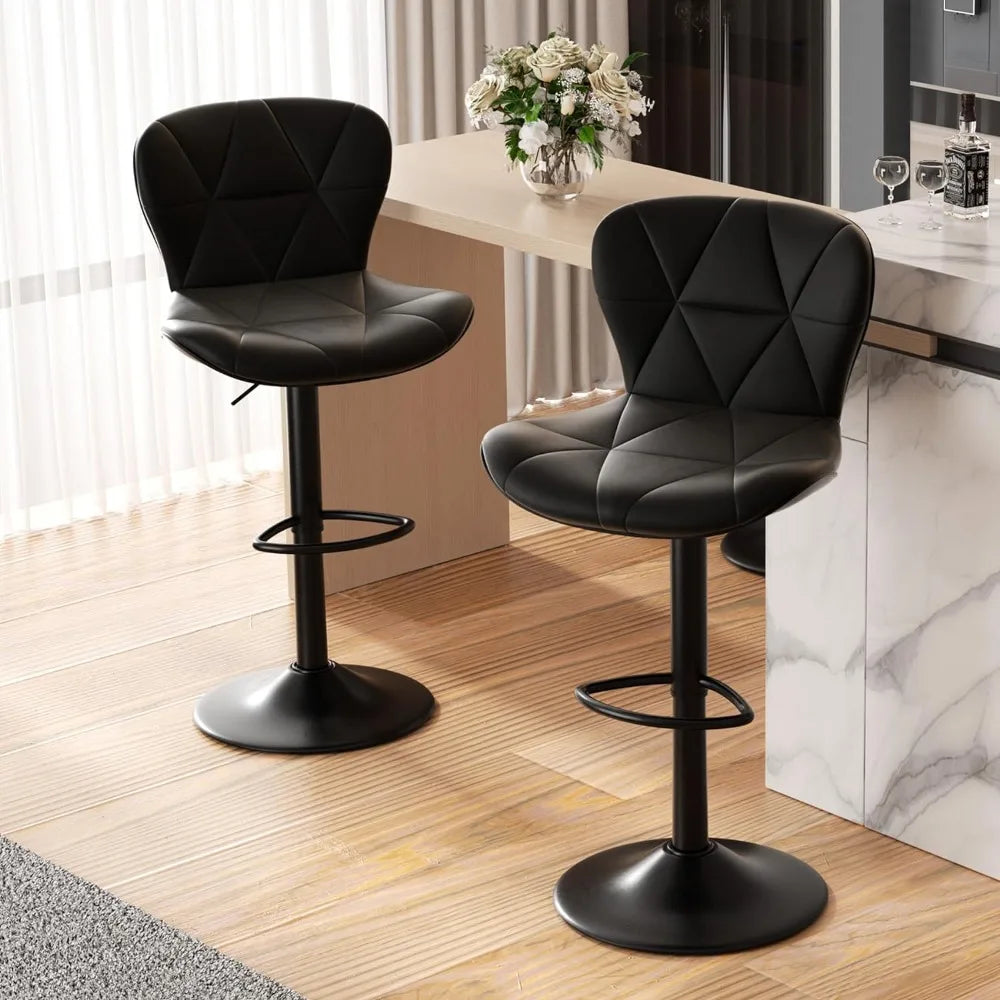 Set of 2, Swivel Counter Height Barstools