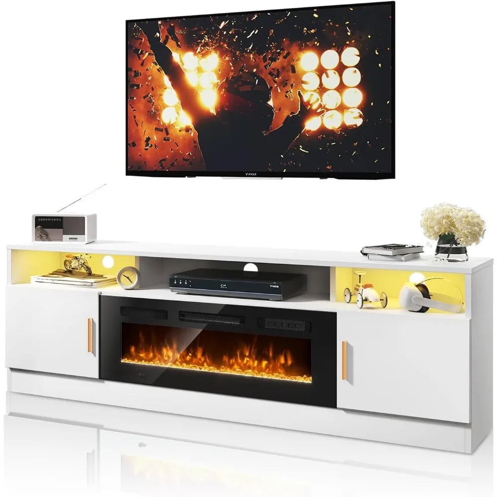 70” Fireplace TV Stand Electric