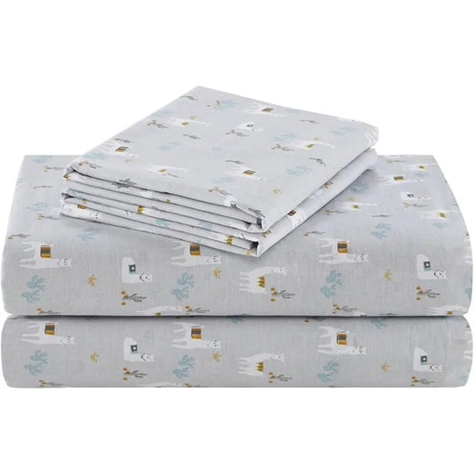 100% Cotton Sheet Set Breathable Soft