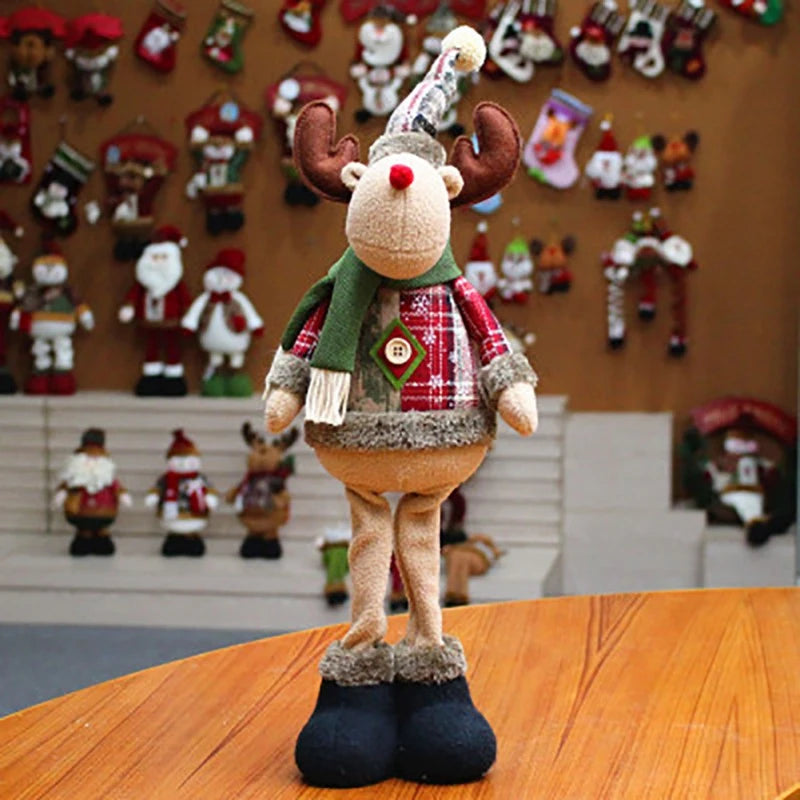 Elk Santa Snowman Doll Christmas Ornaments