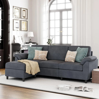 79" Convertible Sectional Sofa L Shaped