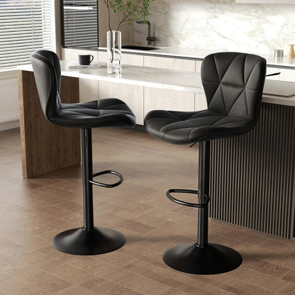 Set of 2, Swivel Counter Height Barstools