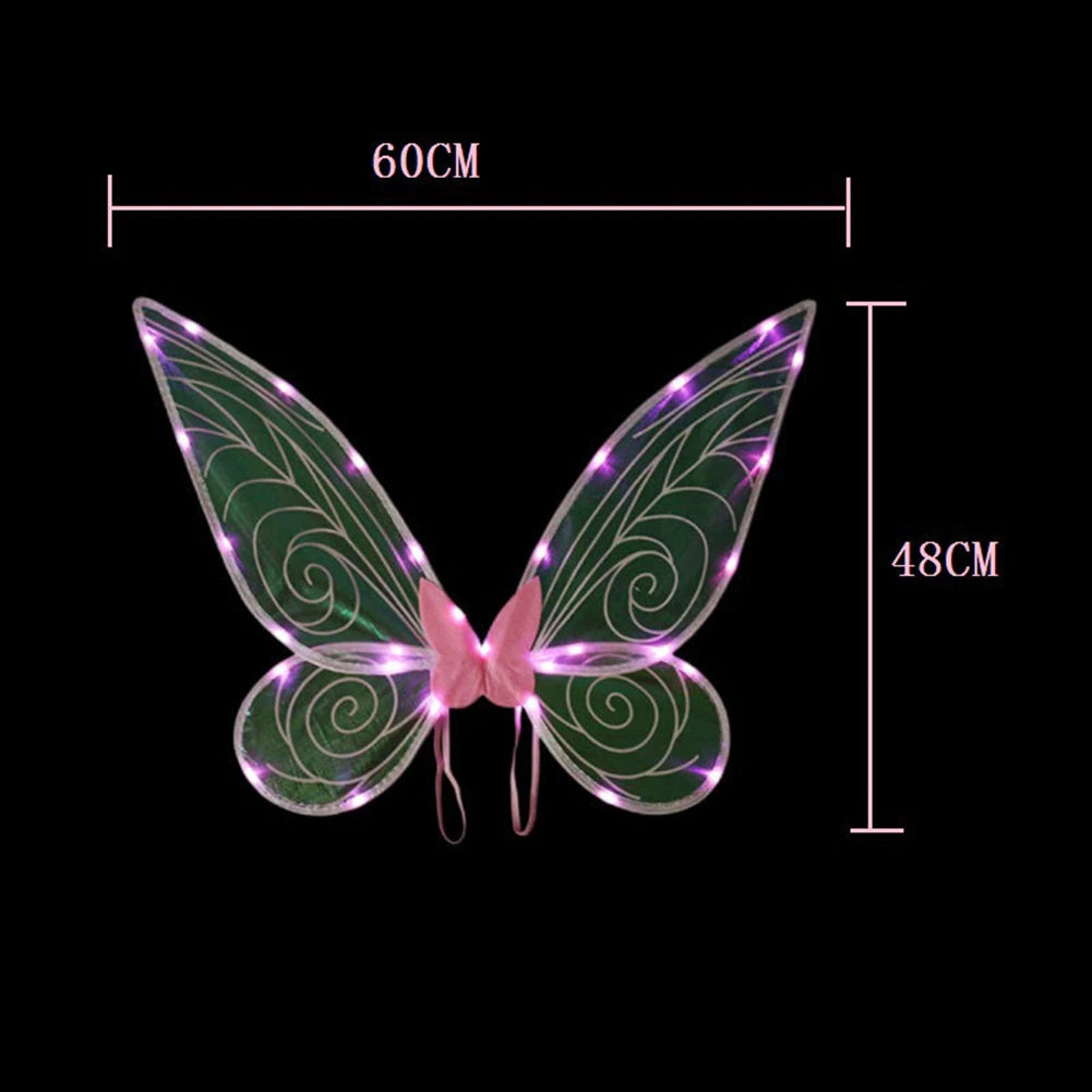 Angel Wings LED Fairy/Butterfly Sequin Wings Glowing